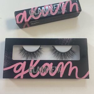 Glamnetic lashes and eyeliner